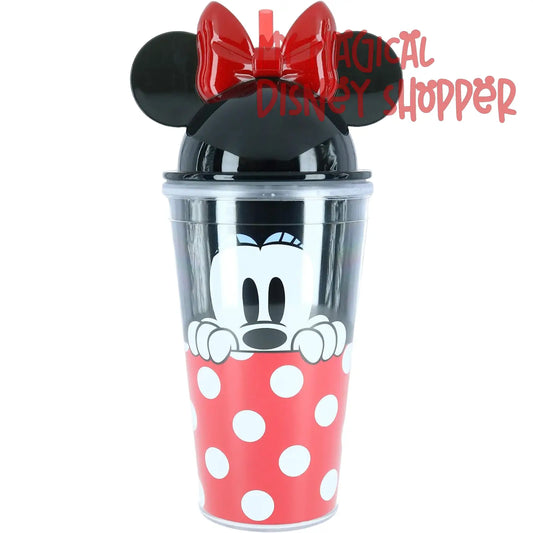 Disney Minnie Mouse Polka Dot Ears Tumbler, 16 Ounce