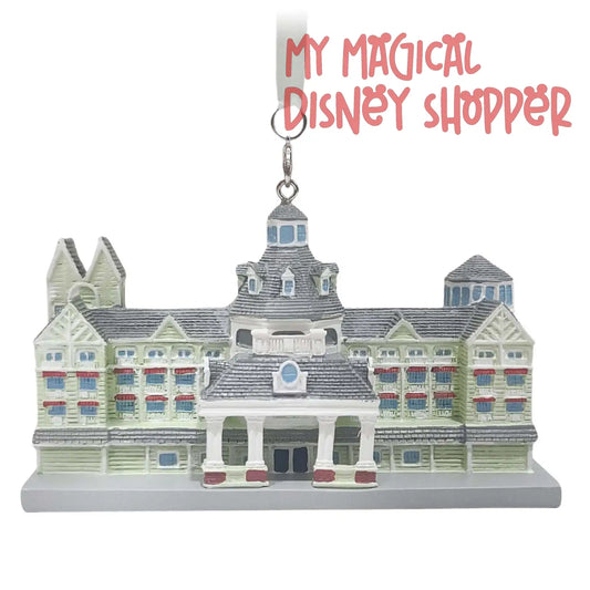 Yacht Club Building with Mickey and Minnie Disney Ornament