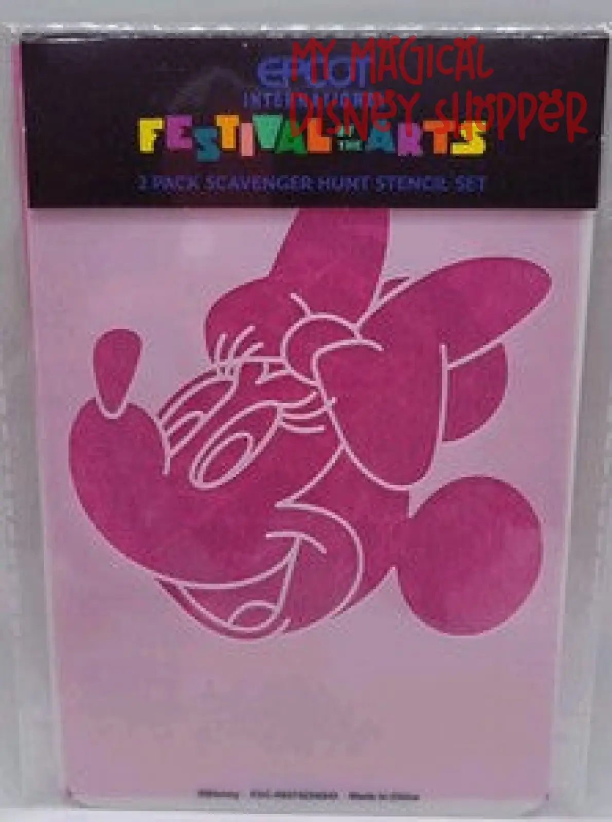 Disney Parks 2025 EPCOT Festival Of The Arts Minnie Stencil Scavenger Prize