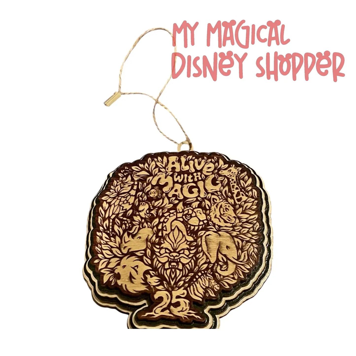 Disney Parks 25th Animal Kingdom Tree of Life Alive with Magic Ornament