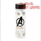 Disney Parks Avengers Assemble Clear 19.5oz Water Bottle