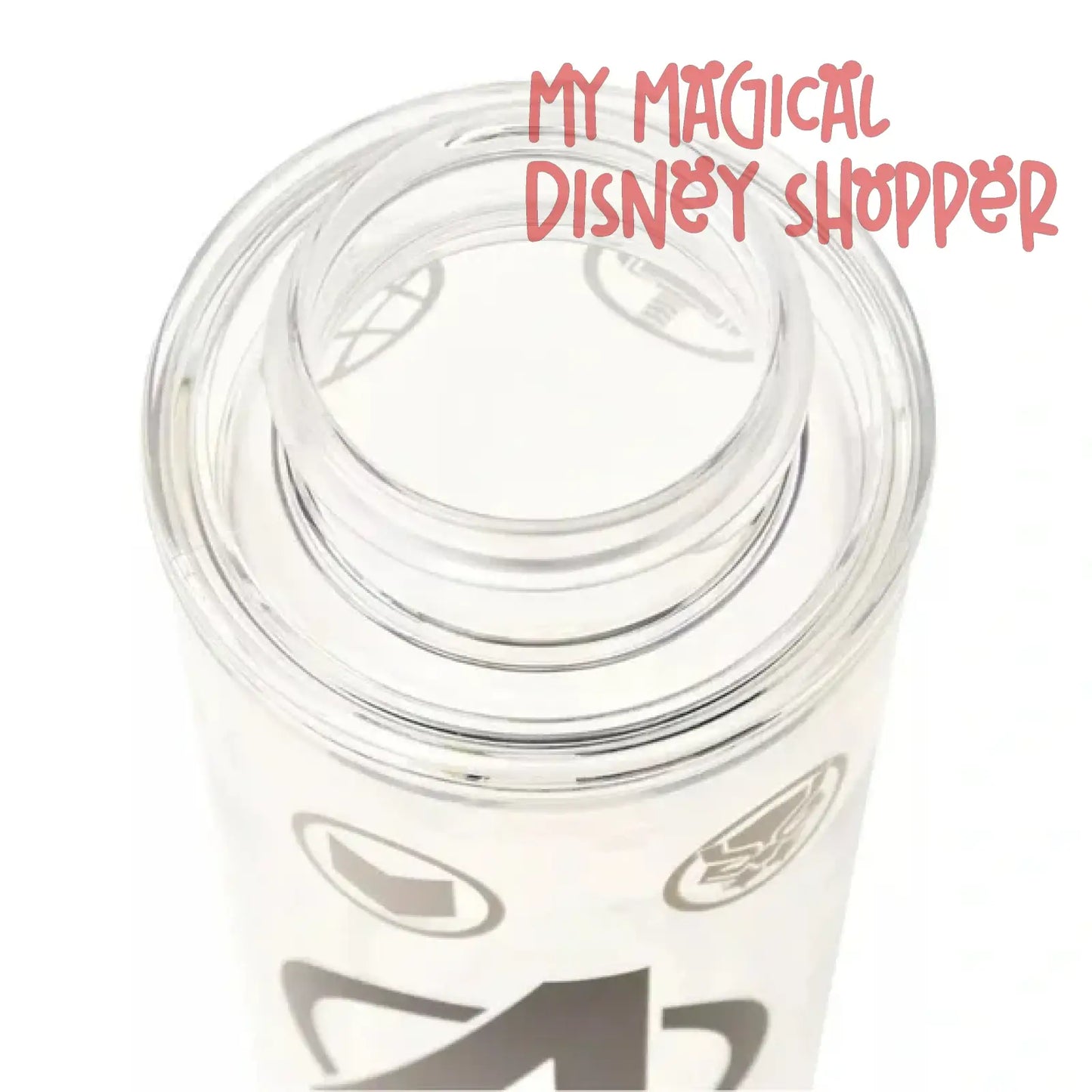 Disney Parks Avengers Assemble Clear 19.5oz Water Bottle