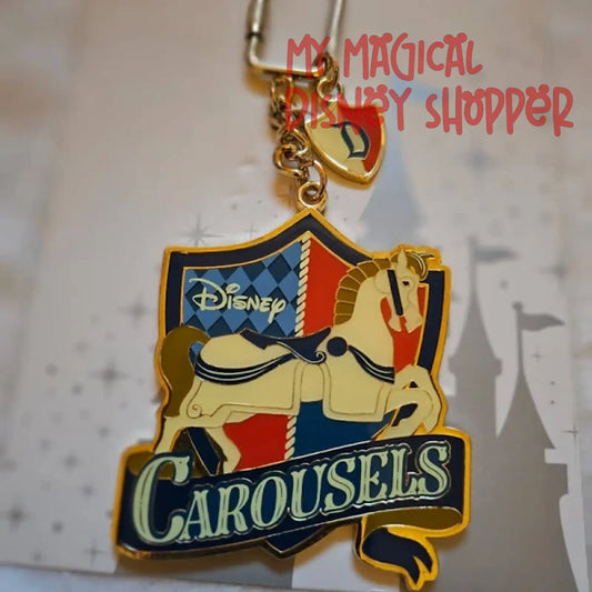 Disney Parks Carousels D Horse Keychain