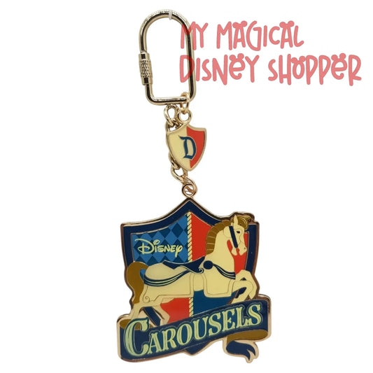 Disney Parks Disneyland Carousels D Horse Keychain