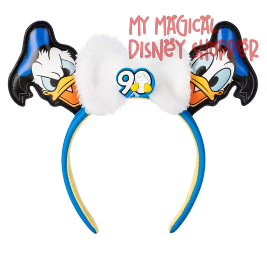 Disney Parks Donald Duck 90th Anniversary Ears Headband