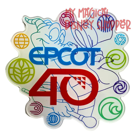 Disney Parks Epcot 40th Anniversary Magnet