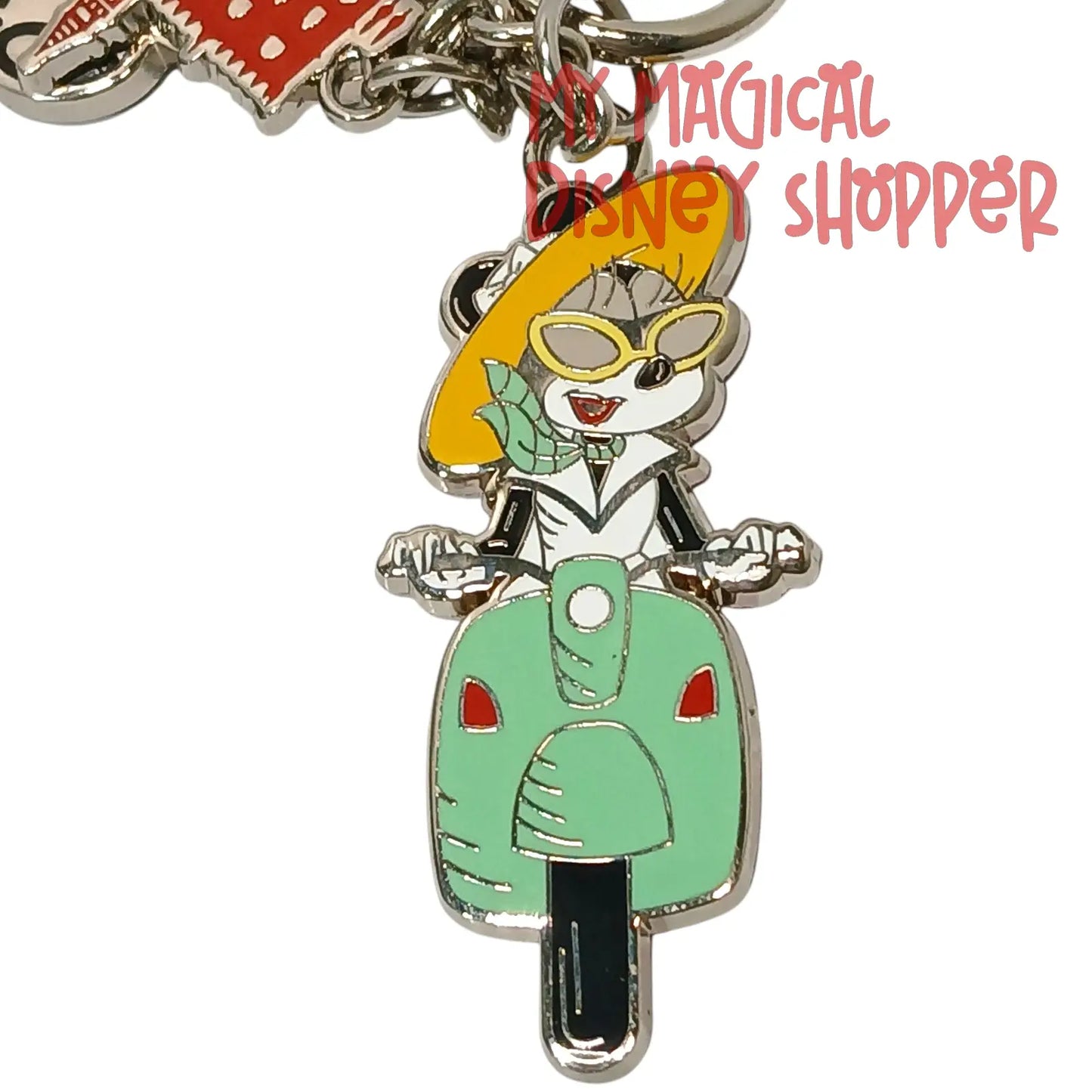 Disney Parks Epcot World Showcase Italy Ciao Bella Minnie Metal Keychain