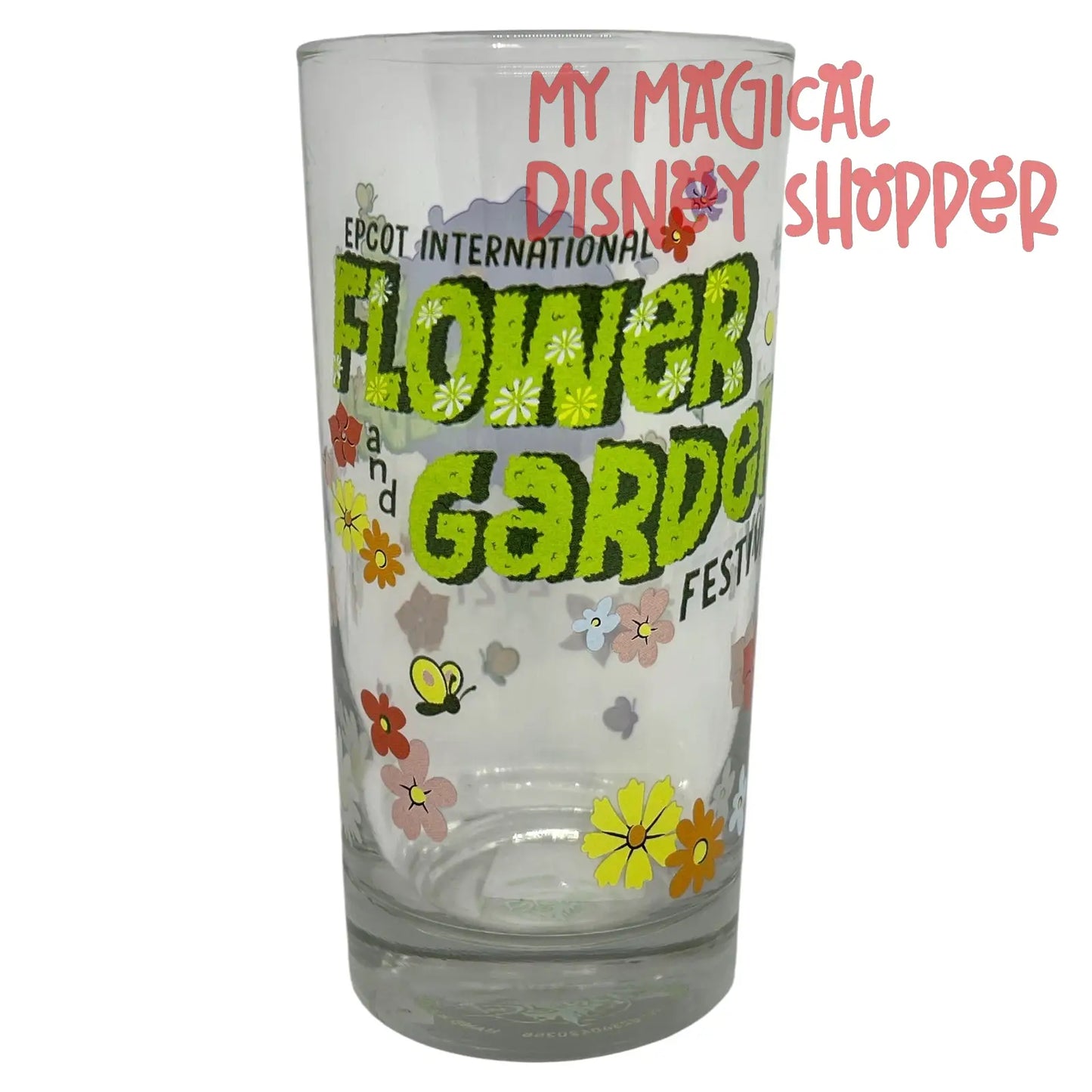 Disney Parks Figment Epcot 2021 Flower Garden Festival Glass Passholder