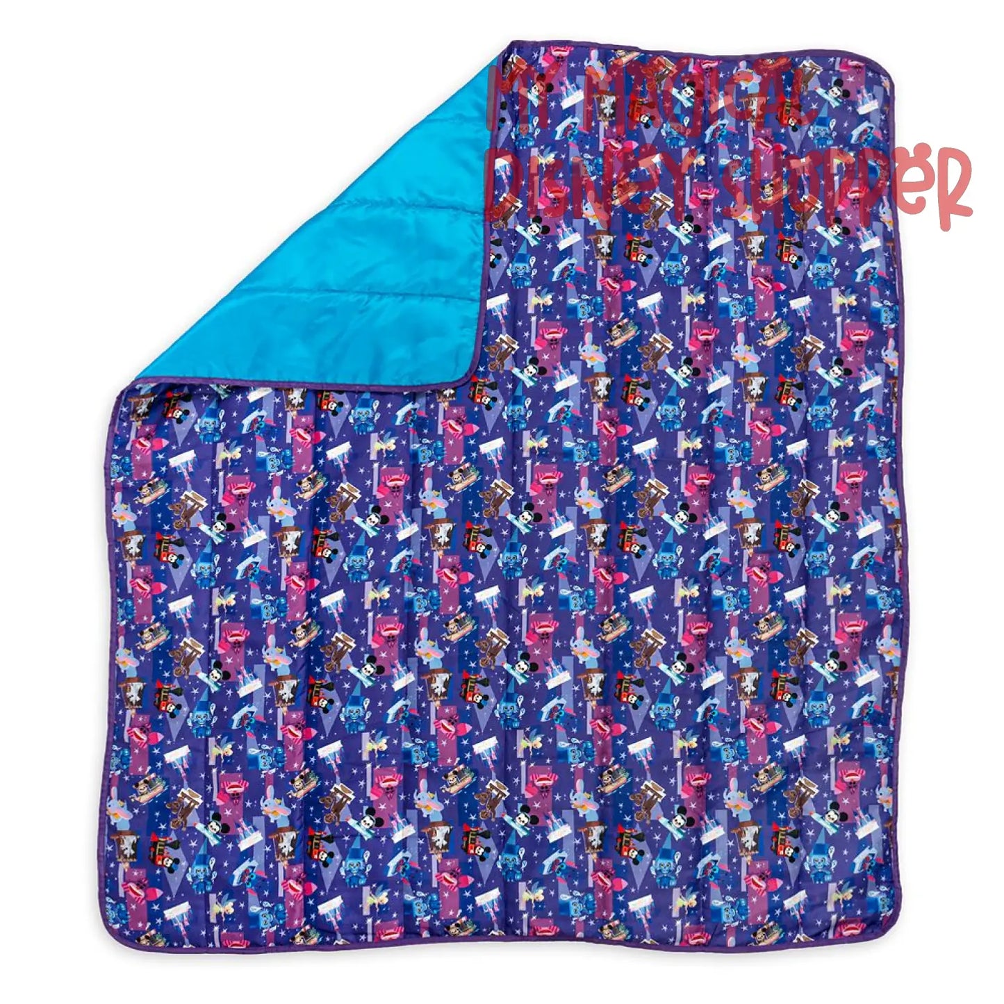 Disney Parks Joey Chou Magic Kingdom Reusable Picnic Blanket