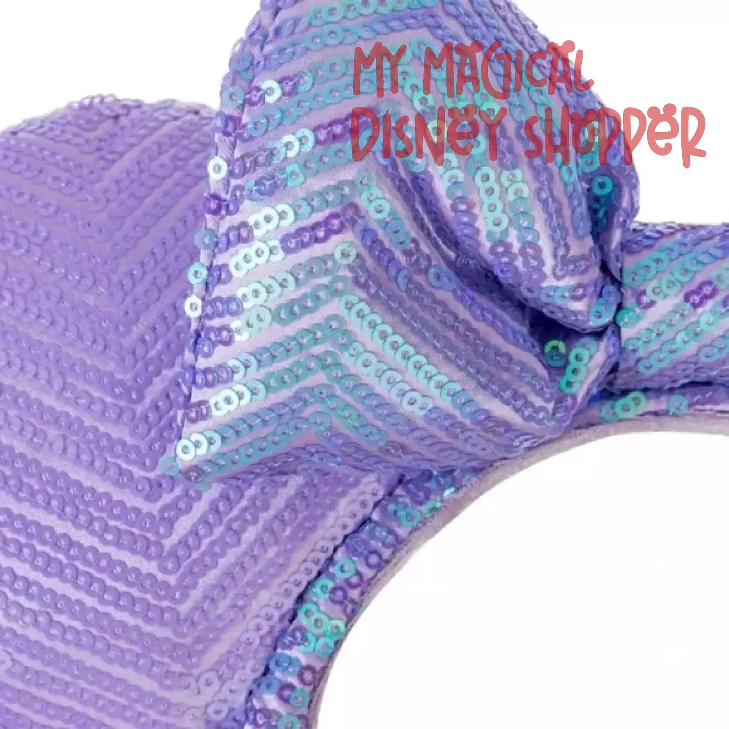 Disney Parks Lavender Sequin Minnie Mouse Ears