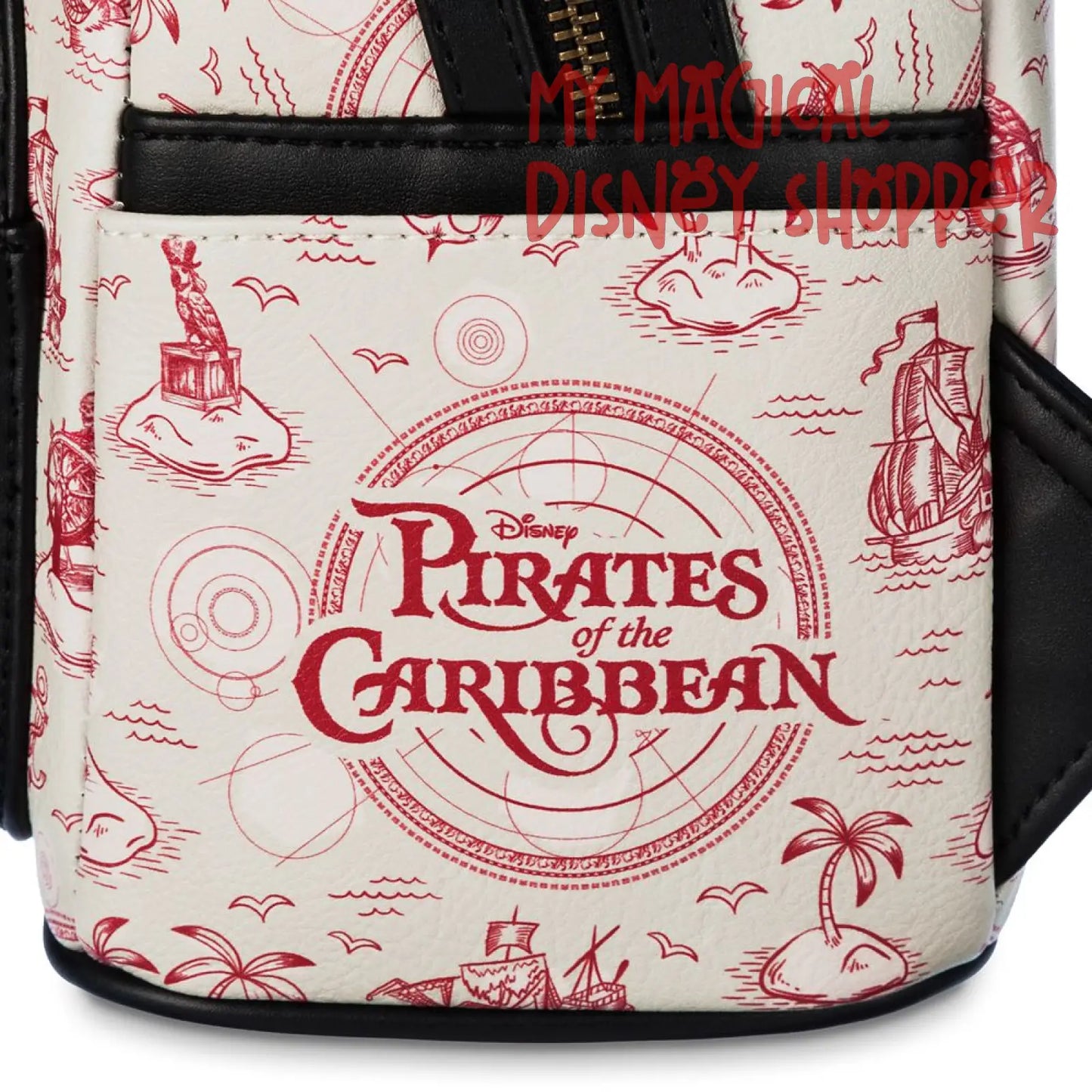 Pirates of the Caribbean Skull Disney Parks Loungefly Mini Backpack