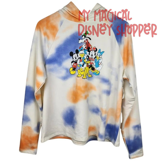 Disney Parks Mickey and Friends Tie Dye Hoodie - Unisex Adult Medium
