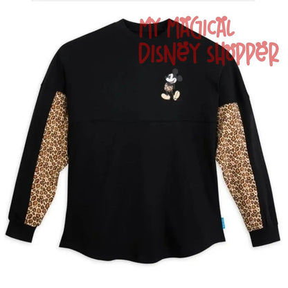 Disney Parks Mickey Mouse Leopard Adult Spirit Jersey - Adult XL
