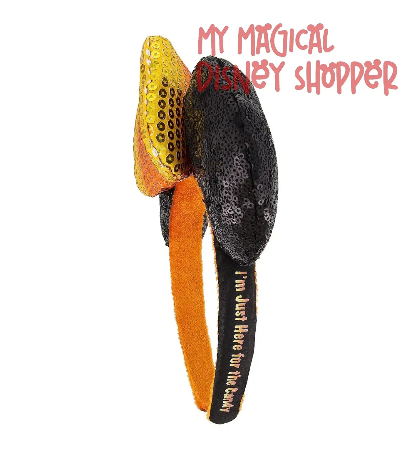 Disney Parks Minnie I'm Just Here For The Candy Halloween Headband - Preloved