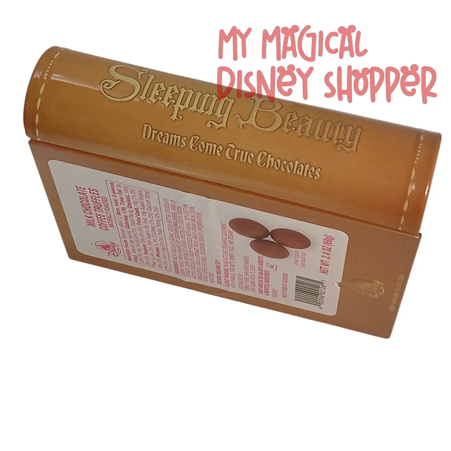 Disney Parks Sleeping Beauty Storybook Milk Chocolate Coffee Truffles Book Tin