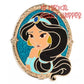 Princess Jasmine Silver Frame Portrait Disney Pin - Aladdin