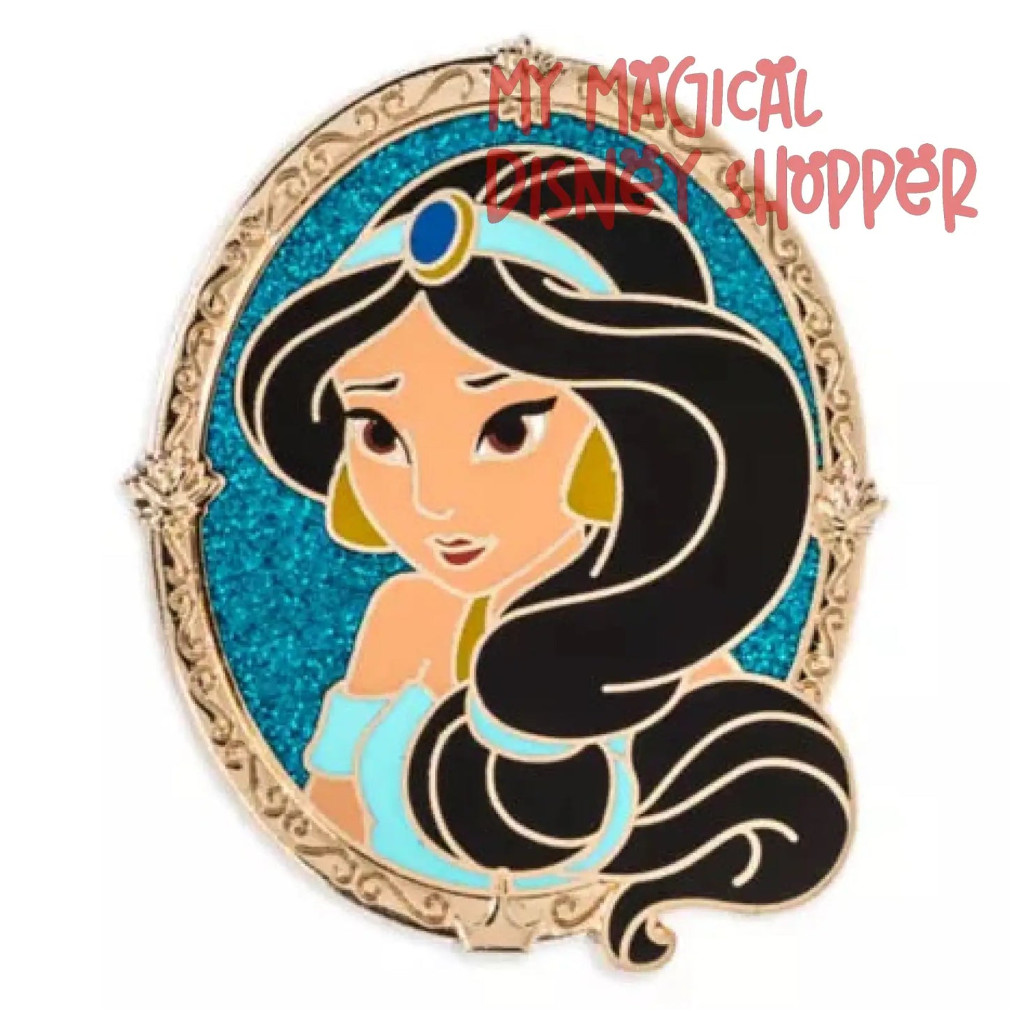 Princess Jasmine Silver Frame Portrait Disney Pin - Aladdin