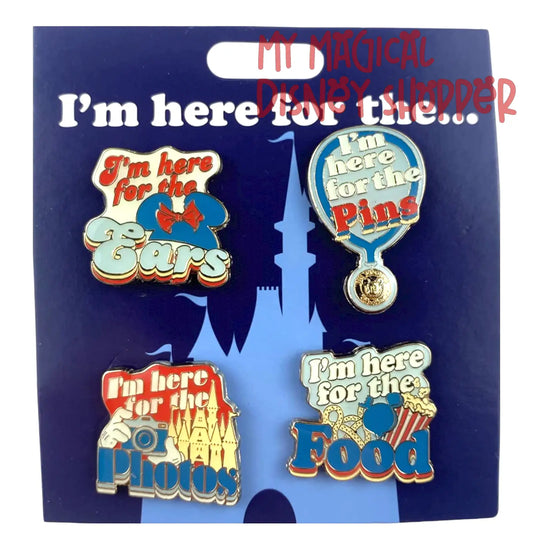 Disney Pin - I'm Here For The - Booster Set