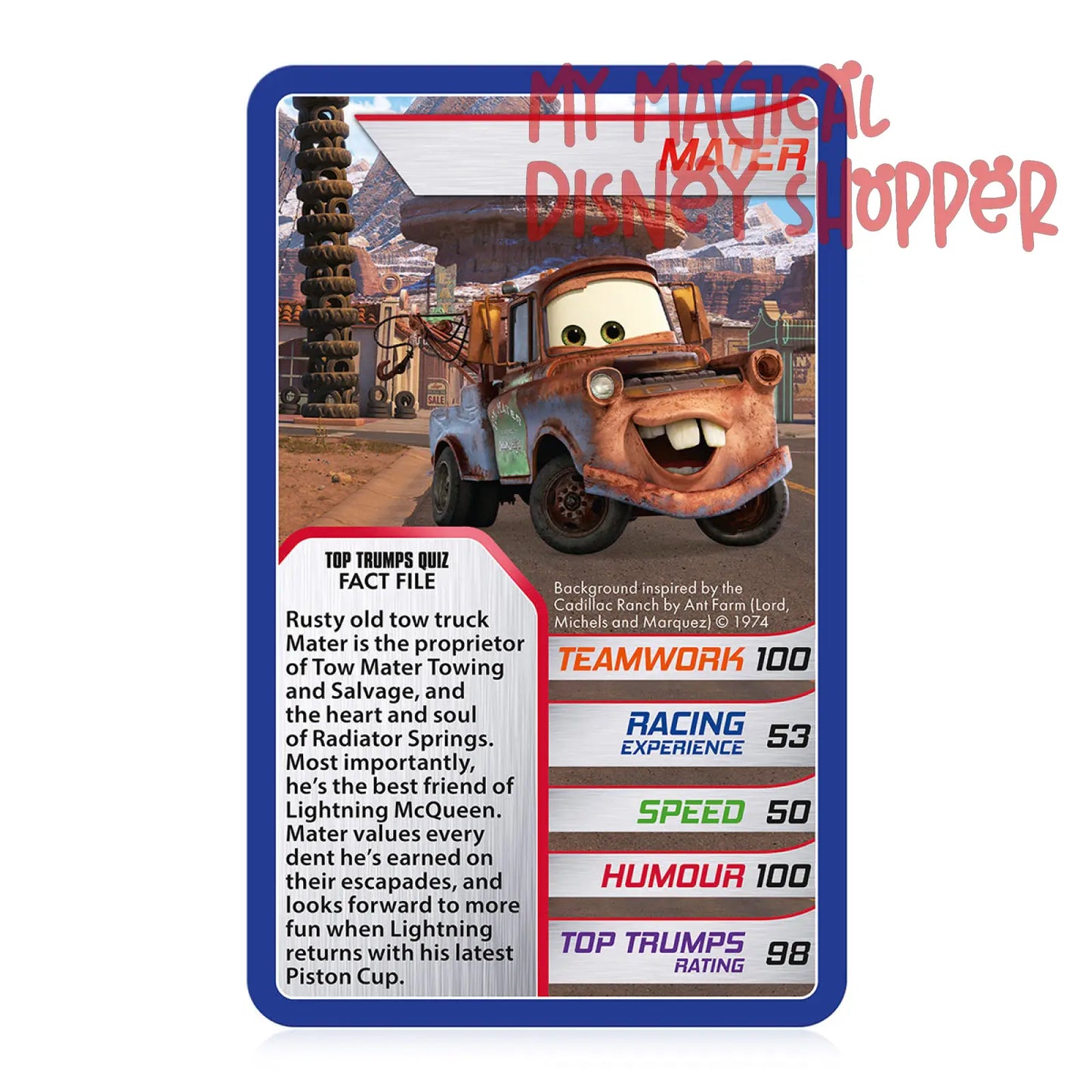 Disney Pixar Cars Top Trumps