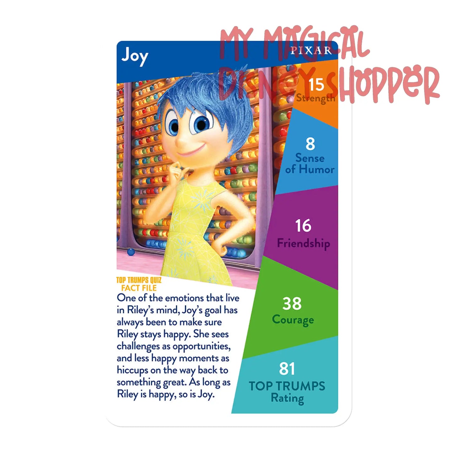 Disney Pixar Top Trumps Card Game