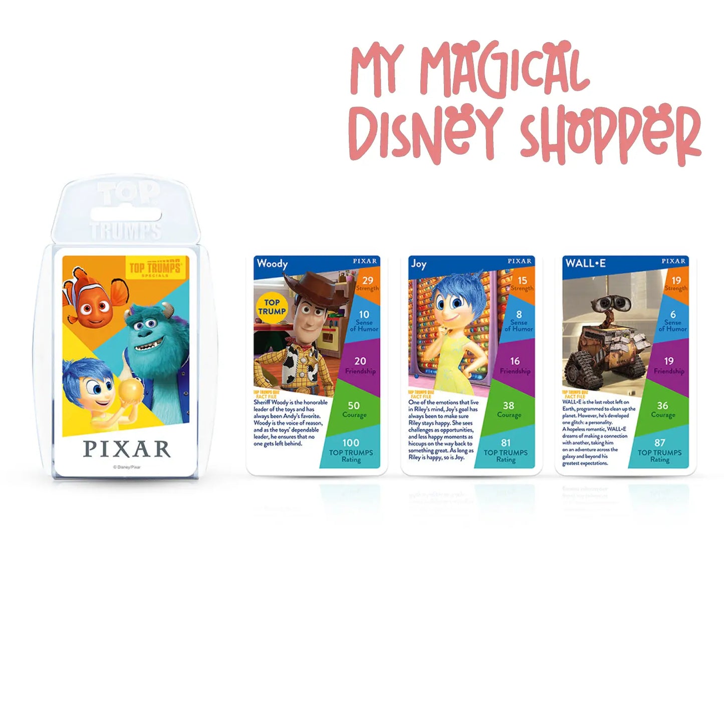 Disney Pixar Top Trumps Card Game