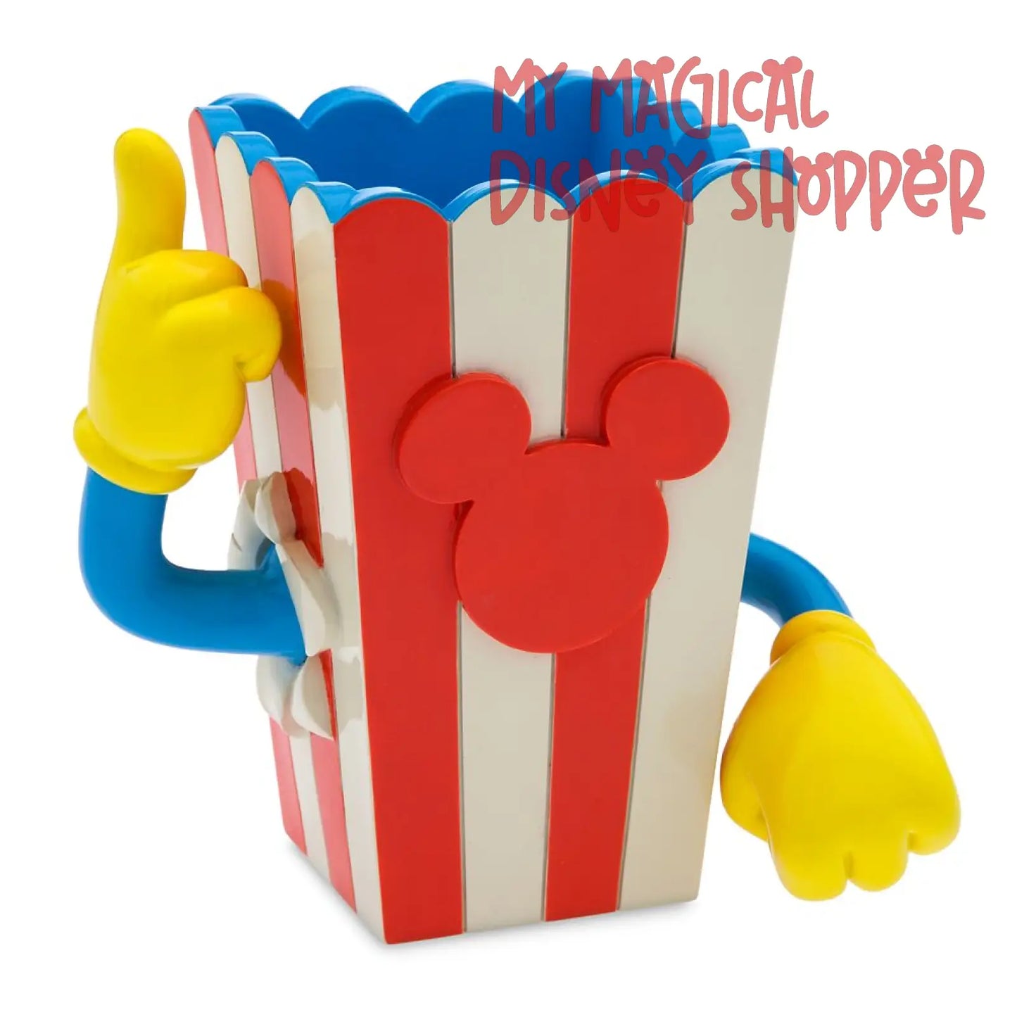 Disney Parks Mickey Mouse Popcorn Bucket Ceramic Planter