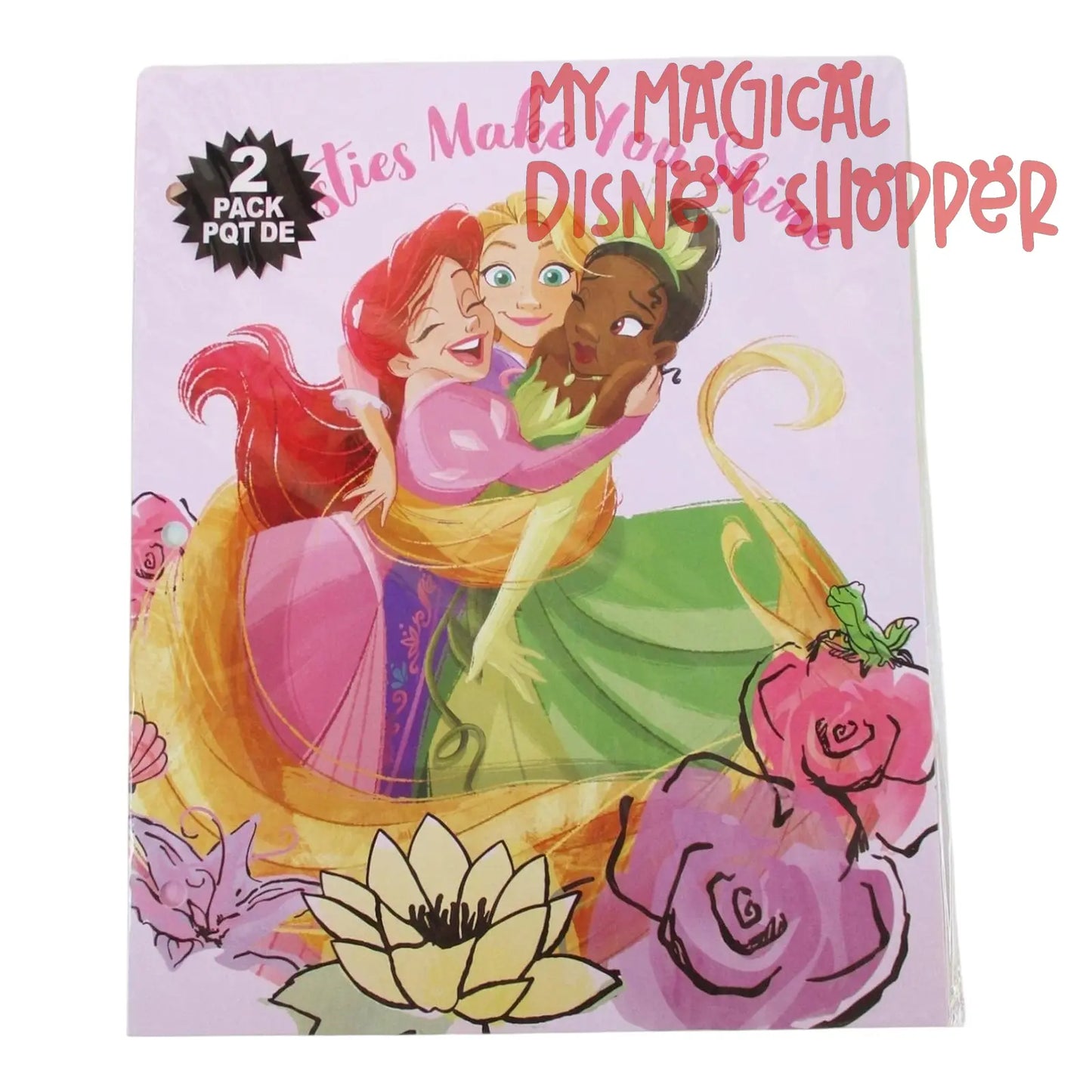 Disney Princess 2 Pack of Pocket Folders - Besties Make You Shine