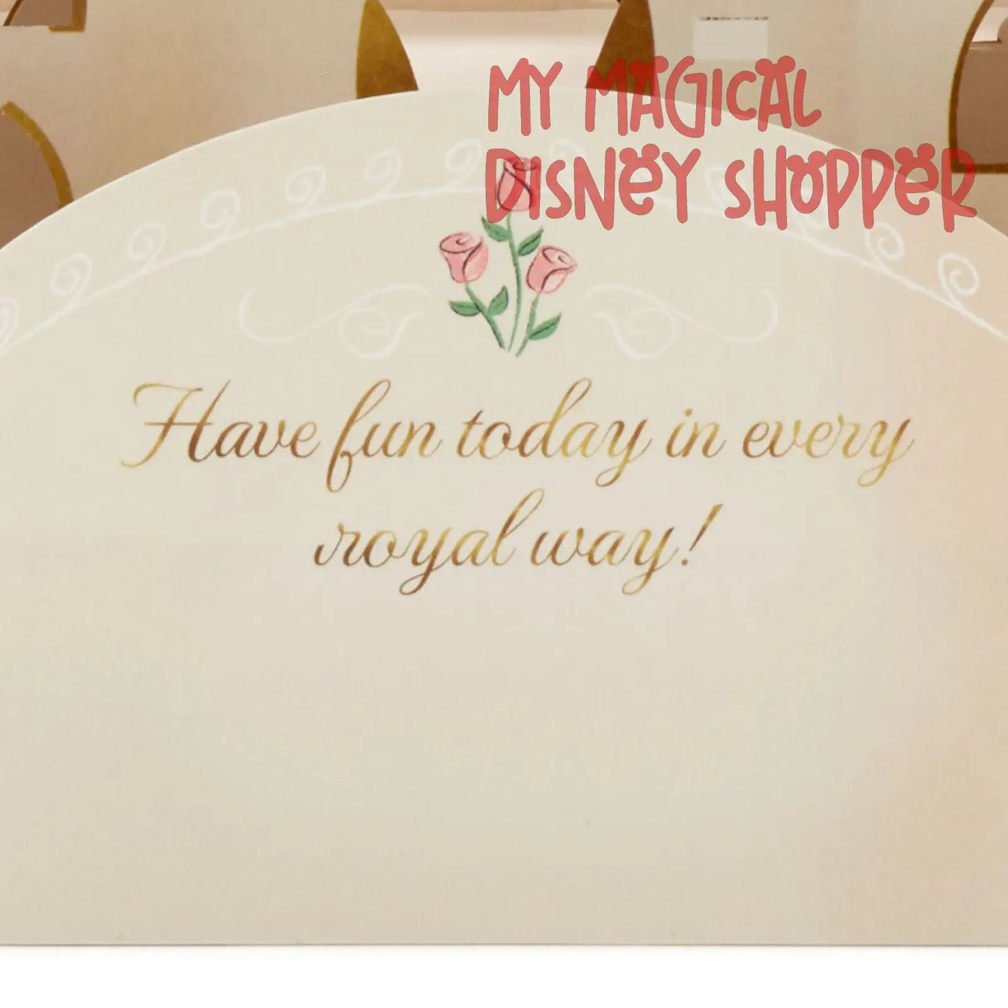 Disney Princess Castle All the Happiness 3D Pop-Up Card With Playset