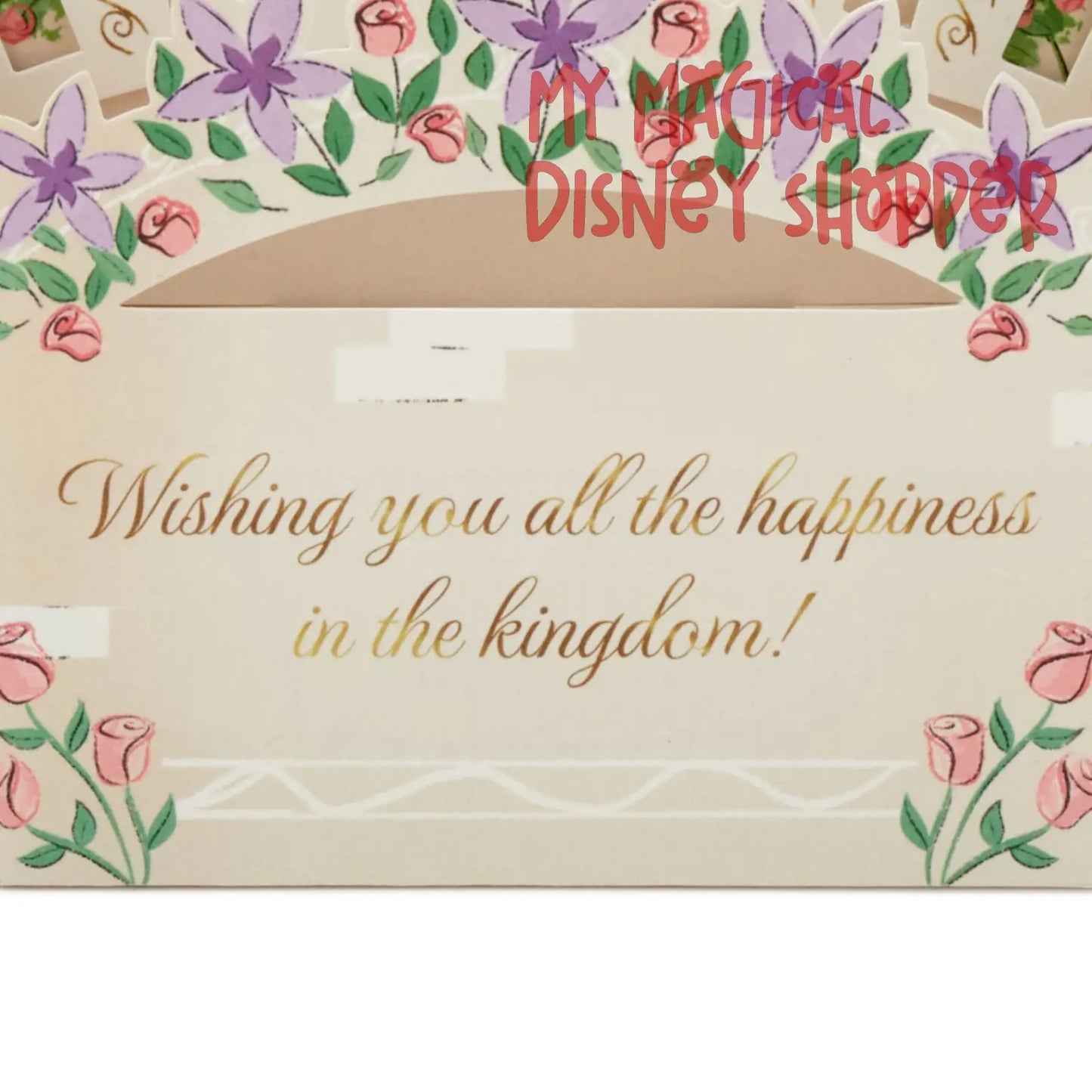 Disney Princess Castle All the Happiness 3D Pop-Up Card With Playset