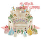 Disney Princess Castle All the Happiness 3D Pop-Up Card With Playset