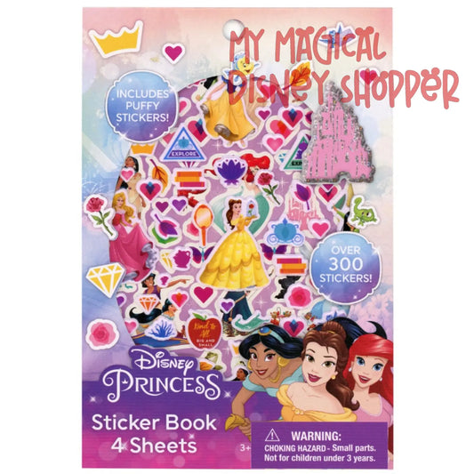 Disney Princess Sticker Book with Puffy Stickers