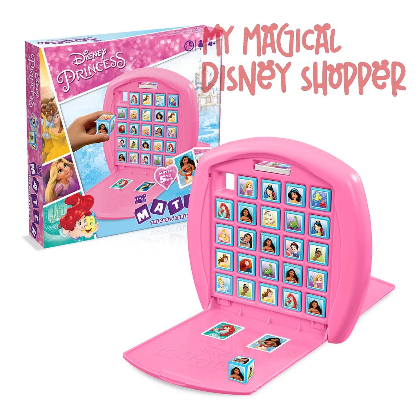 Disney Princess Top Trumps Match - The Crazy Cube Game