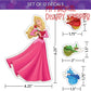 Disney Princess Waterproof Decals - Belle, Aurora, Jasmine, Little Mermaid - Set of 13 Stickers