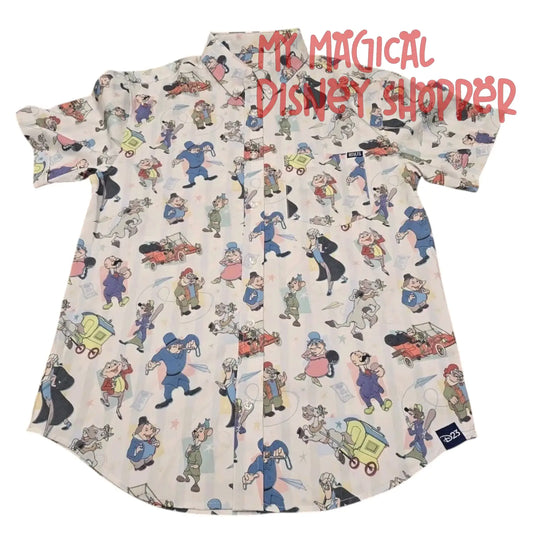 Disney RSVLTS Wind in the Willows "Mr. Toad's Motor Mania" Button Down