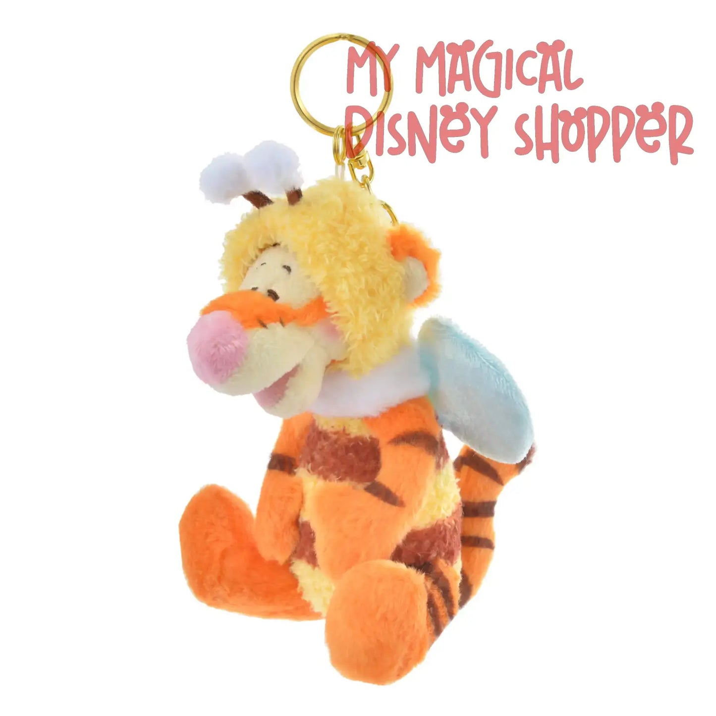 Disney Store Japan Tigger Dressed as a Bee Plush Keychain