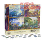 Disney Thomas Kinkade Puzzle Set - Set #2 Jungle Book, Pinocchio, Peter Pan, Lion King