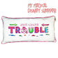 Disney Throw Pillow - Madly Mischievous ''Here Comes Trouble''