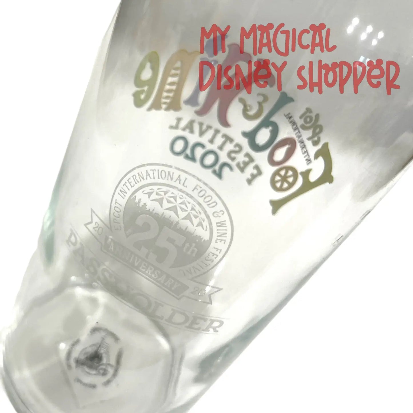 Disney Water Carafe - EPCOT International Food And Wine Festival 2020 - 25th Anniversary - Passholder