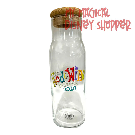 Disney Water Carafe - EPCOT International Food And Wine Festival 2020 - 25th Anniversary - Passholder