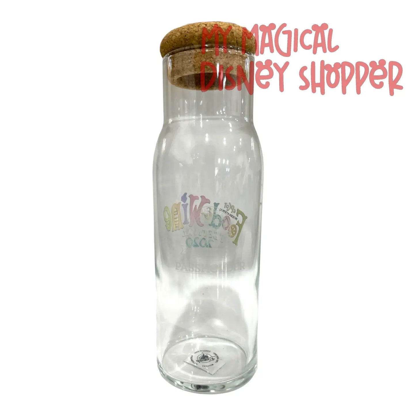Disney Water Carafe - EPCOT International Food And Wine Festival 2020 - 25th Anniversary - Passholder