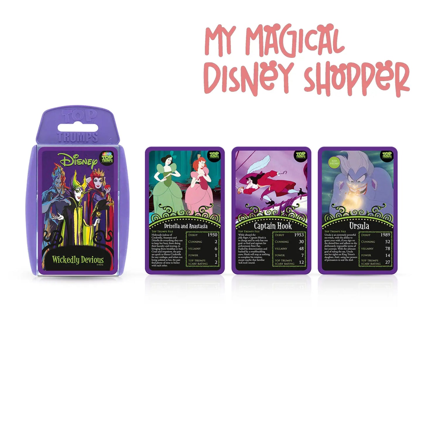 Disney Wickedly Devious Top Trumps Card Game