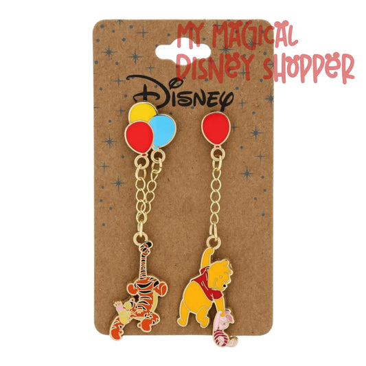 Disney Winnie the Pooh Balloons Dangling Enamel Pin Pack