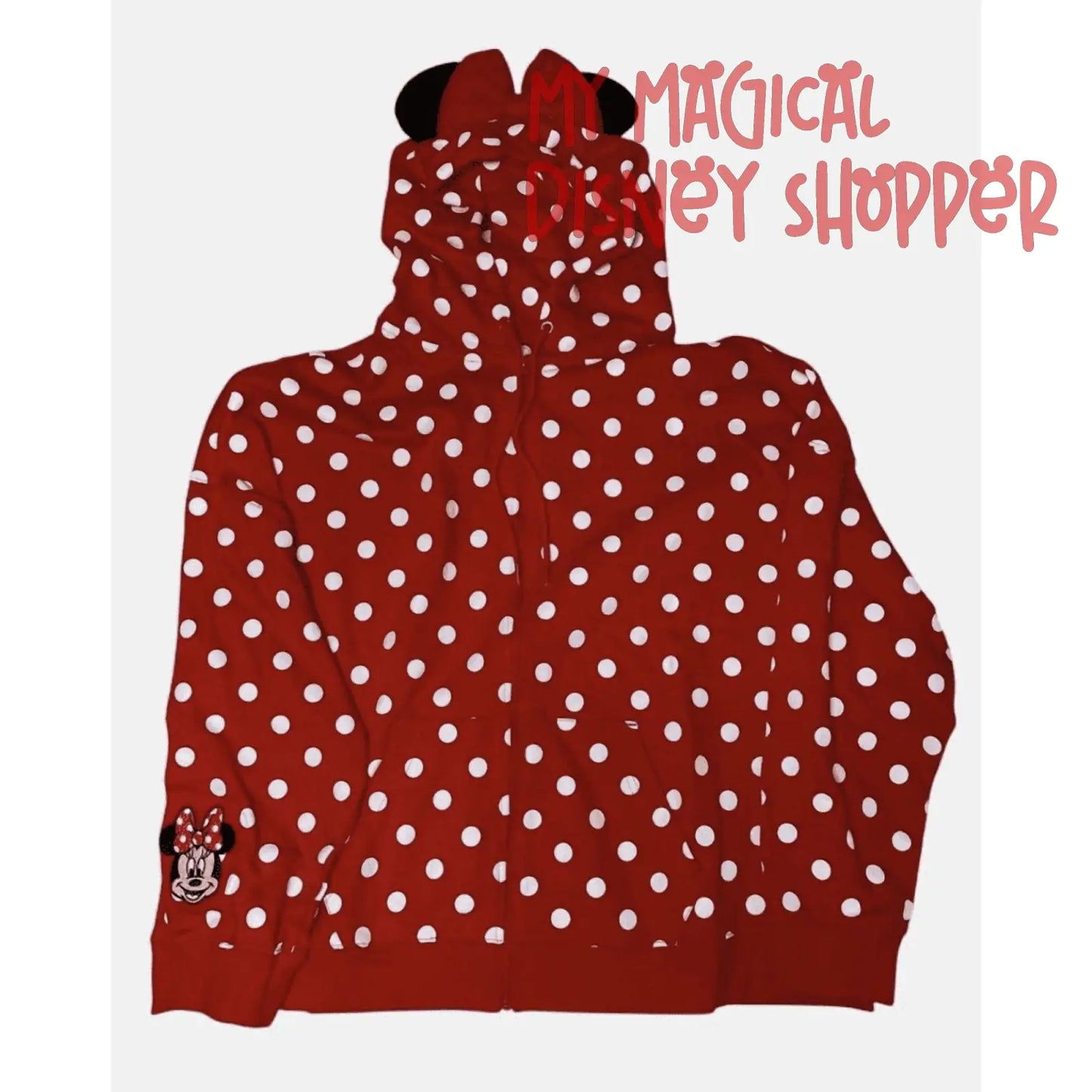 Disney Women's Zip Hoodie - Minnie Mouse - Womens Size XL
