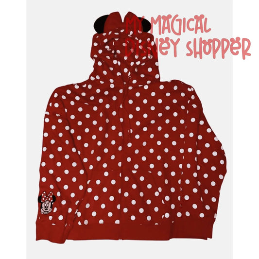 Disney Women's Zip Hoodie - Minnie Mouse - Womens Size XL