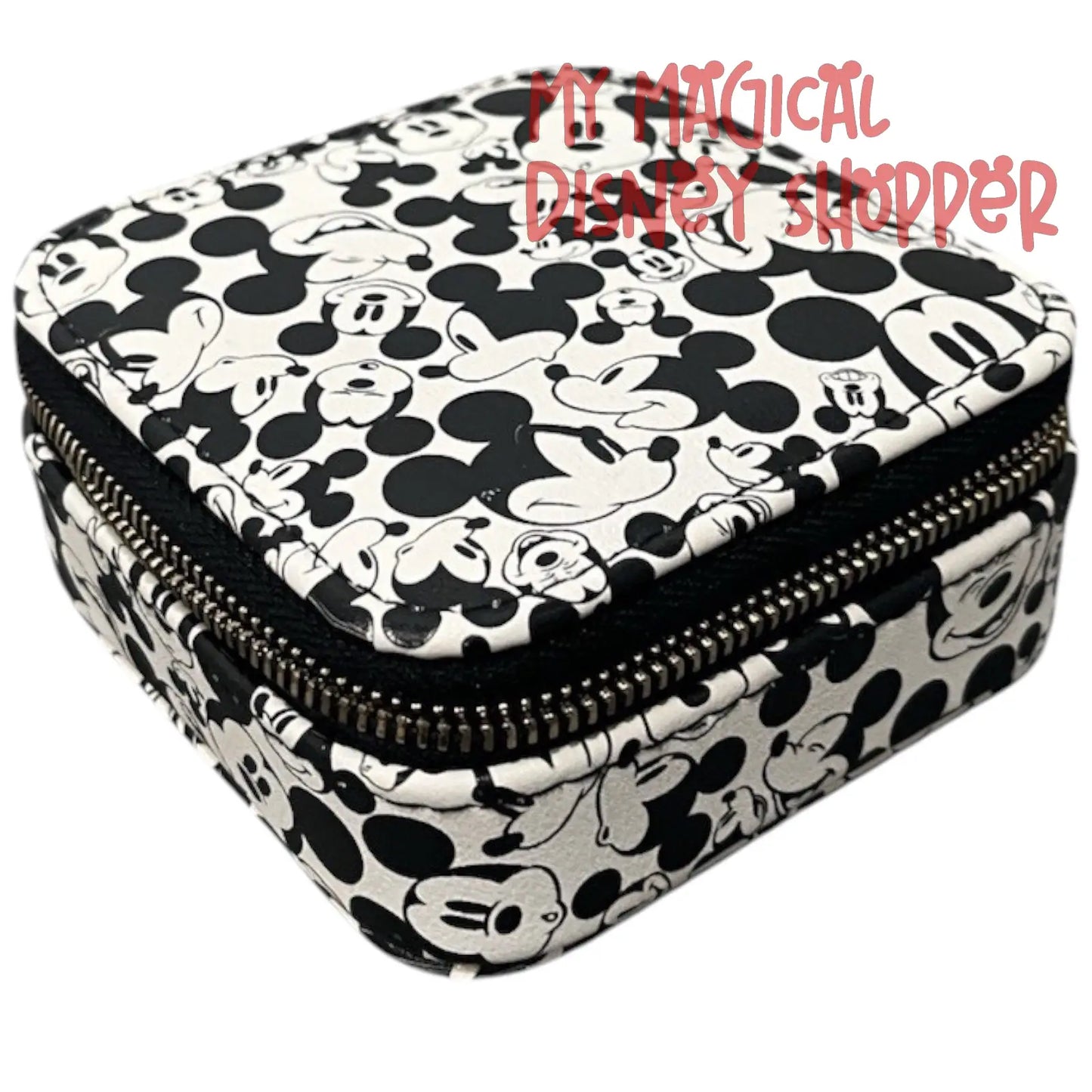 Disney x Baublebar White All Over Print Square Soft Jewelry Case