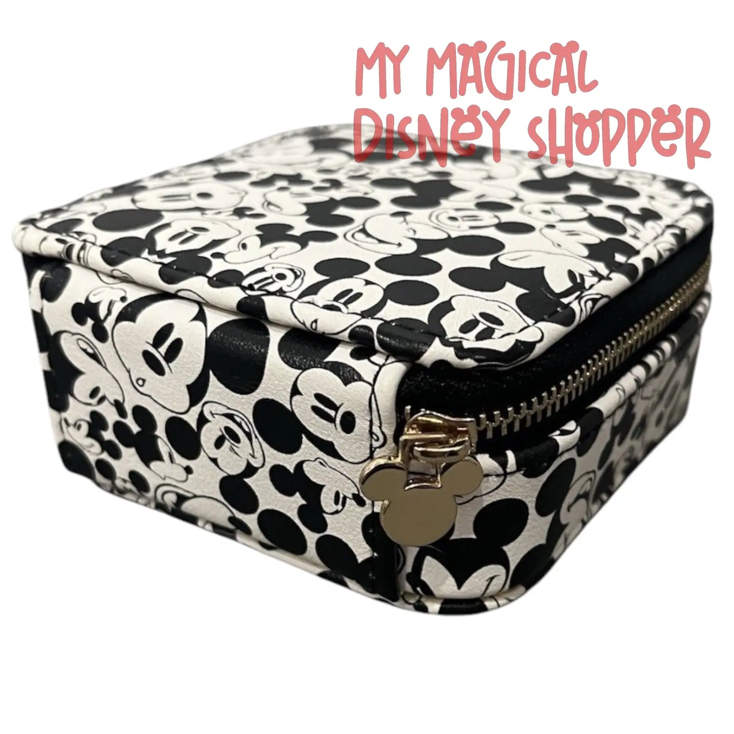 Disney x Baublebar White All Over Print Square Soft Jewelry Case