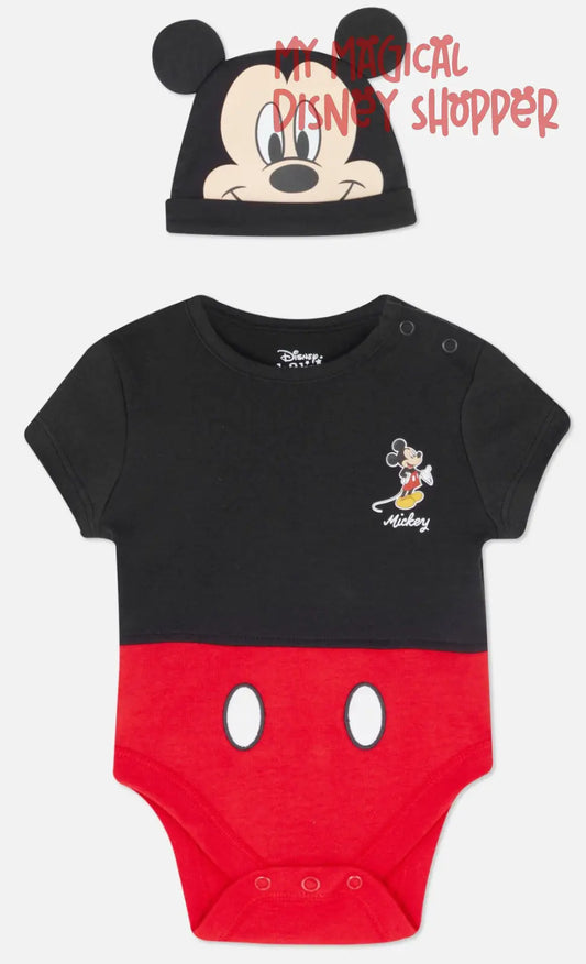 Disney x Primark Mickey Mouse Baby Onesie Size 0-1 Month