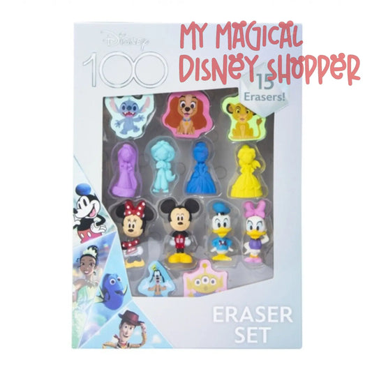 Disney100 Eraser Set 15-Count