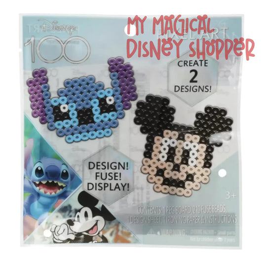 Disney100 Mickey and Stitch Pixel Art Kit Fused Bead Kit