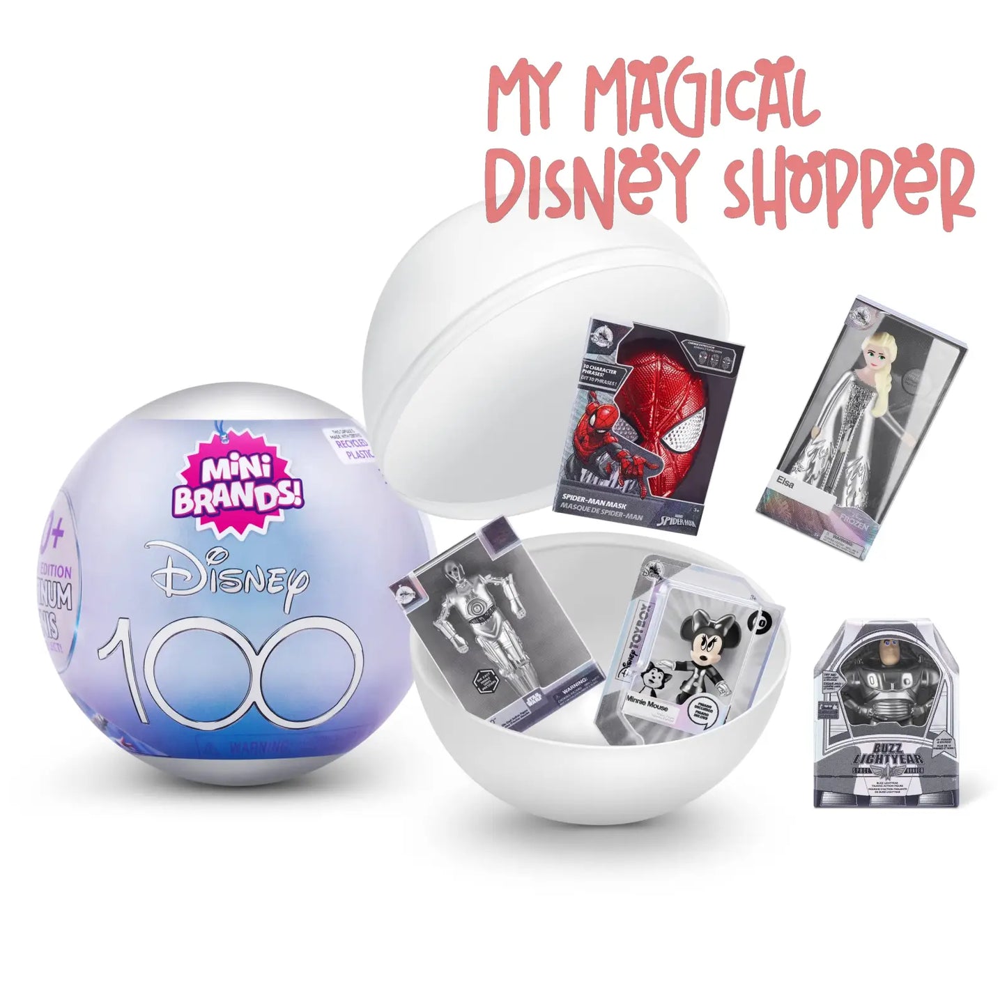 Disney100 Mini Brands Disney Platinum Edition - 5 Minis Inside